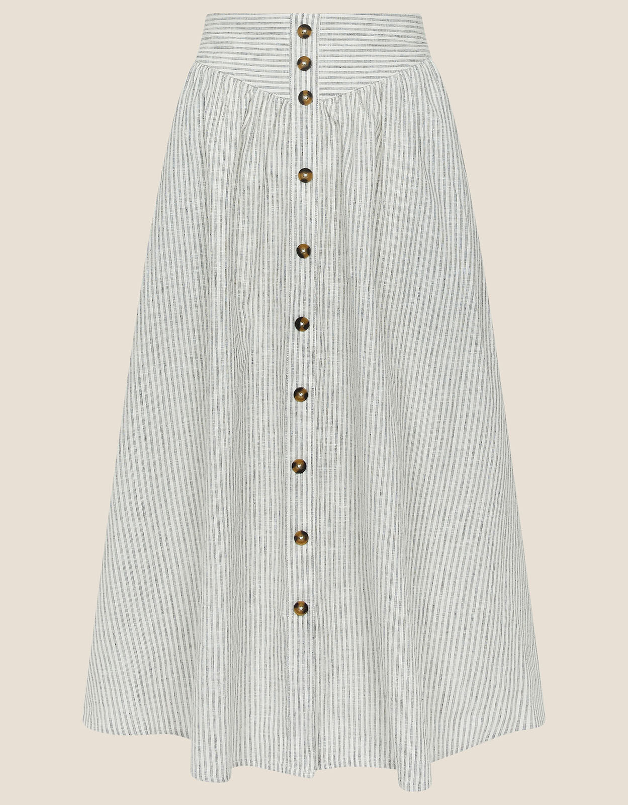 Striped skirt sales buttons