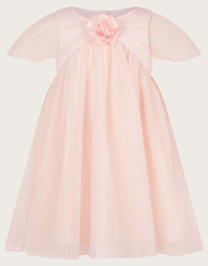Baby Hannah Corsage Dress, Natural (CHAMPAGNE), large