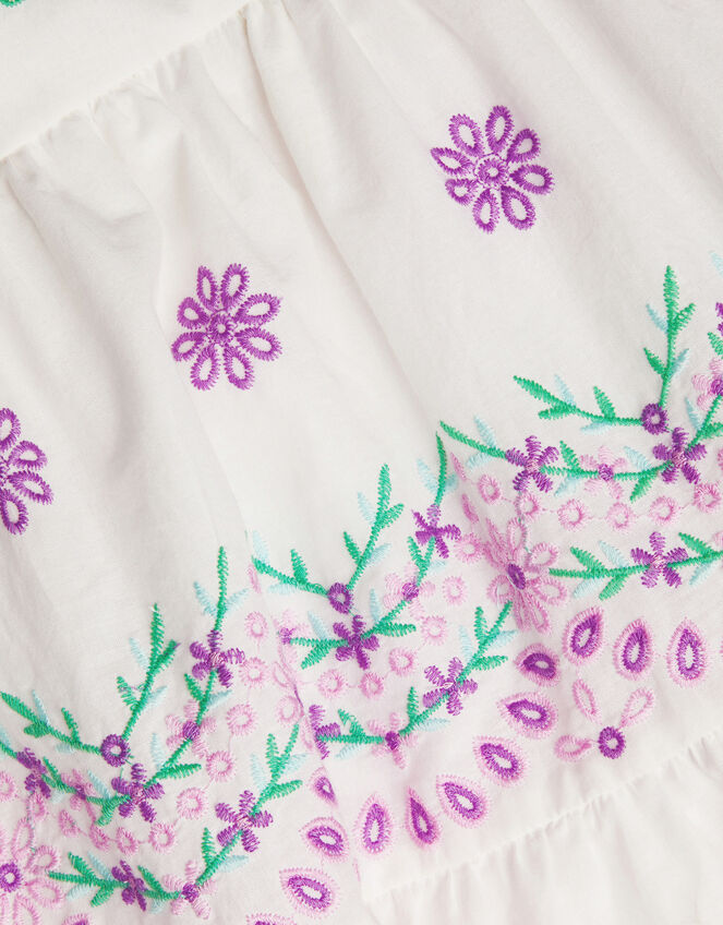 Floral Broderie Dress, Purple (LILAC), large