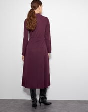 Jade Jersey Shirt Dress, Red (RED), large