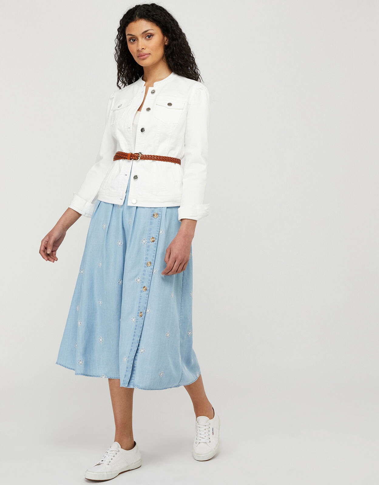 monsoon white denim jacket