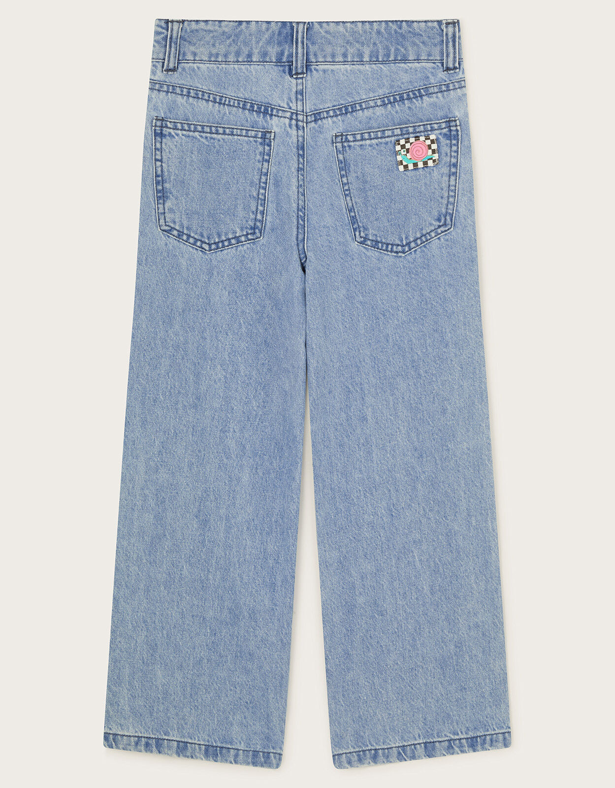 Embroidered Flower Denim Jeans Blue | Girls' Trousers
