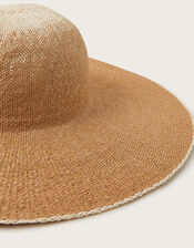 Wide Brim Ombre Hat, , large