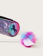 Unicorn Pencil Case and Pencil Set, , large