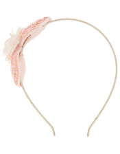Beaded Leaf Glitter Headband, , large