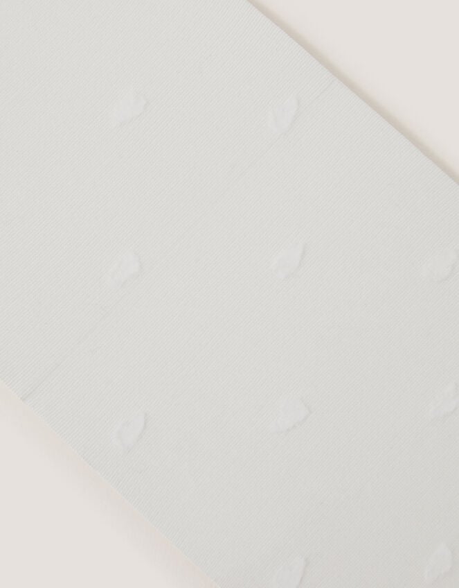 Sheer Heart Tights, White (WHITE), large