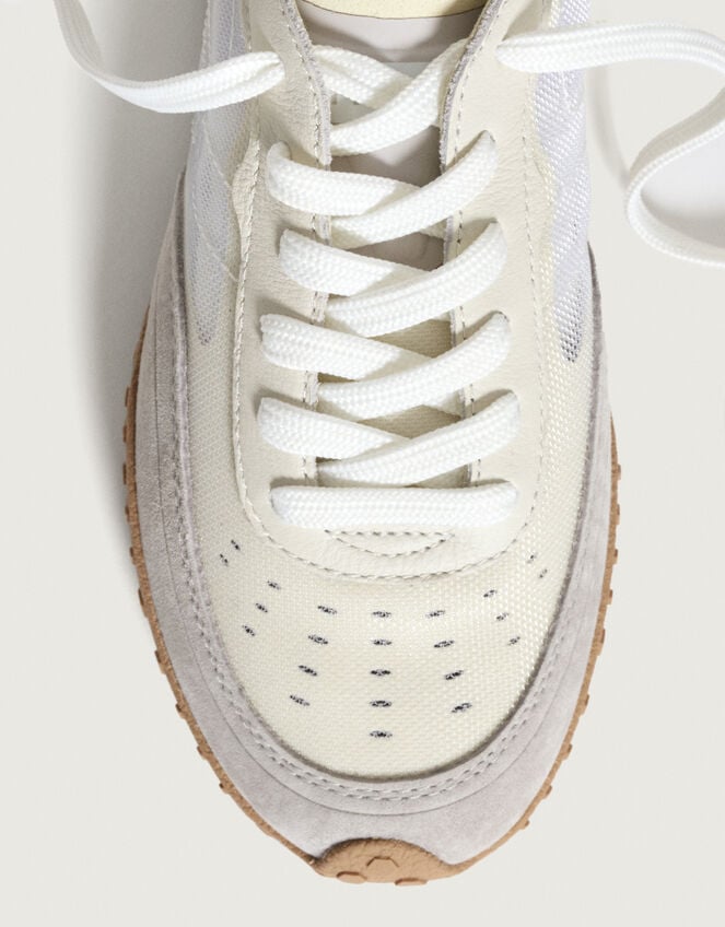 Hoff Bridge Mesh Trainers, White (OFF WHITE), large