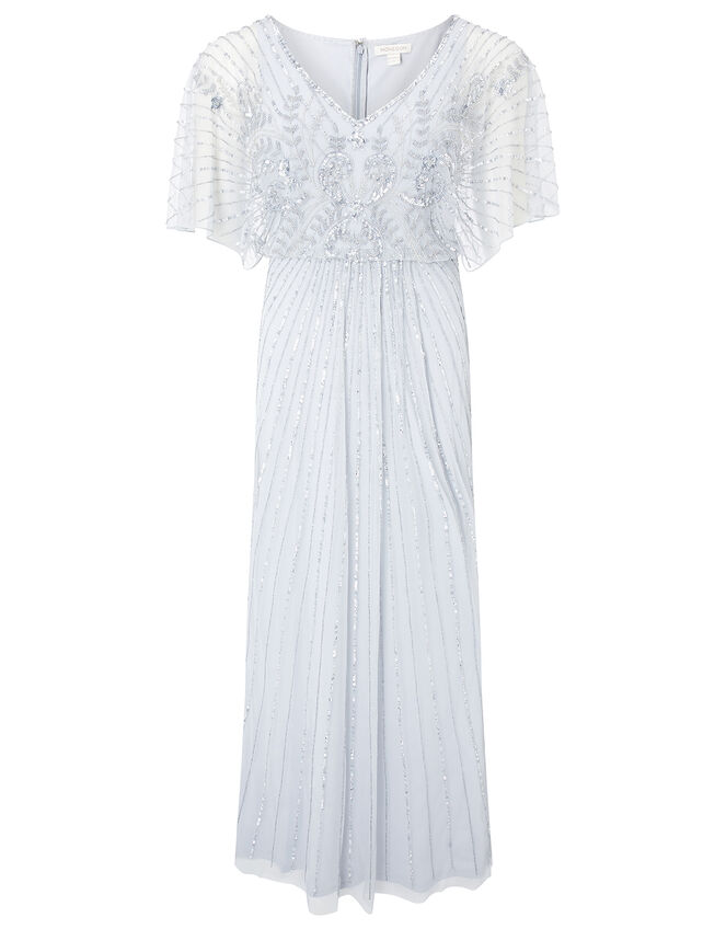 ARTISAN Tabitha Embellished Maxi Dress, Silver (SILVER), large