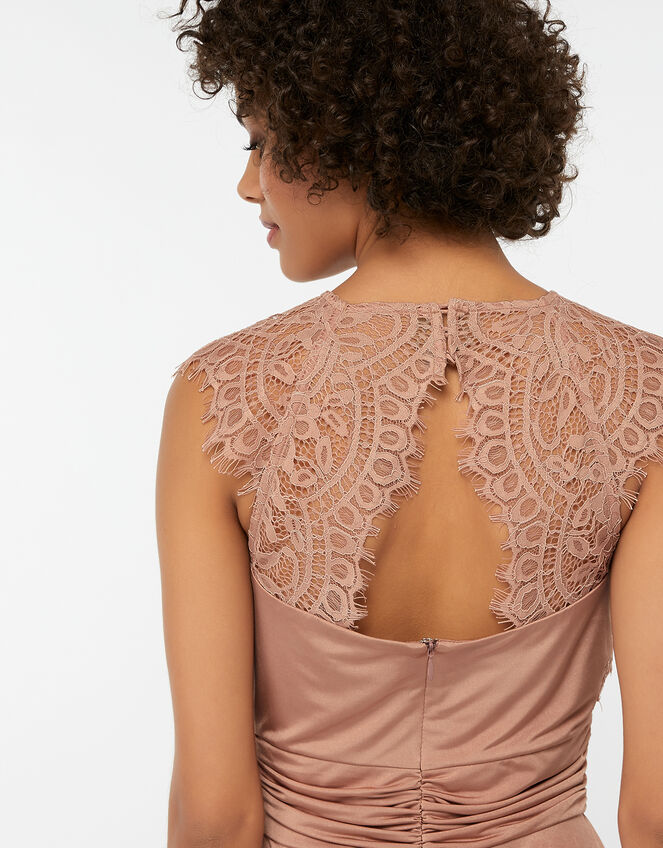 yasmeen lace jersey maxi bridesmaid dress