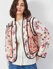 East Madison Floral Quilted Jacket, Multi (MULTI), large