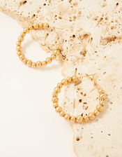 Beaded Hoop Earrings, , large