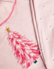 Baby Christmas Tree Knitted Set , Pink (PALE PINK), large