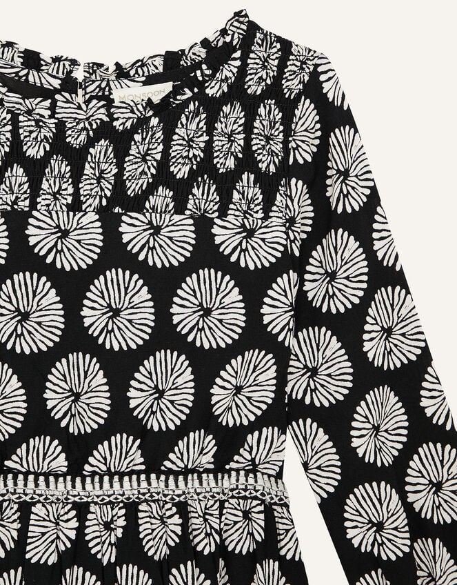 MINI ME Ella Circle Print Dress, Black (BLACK), large