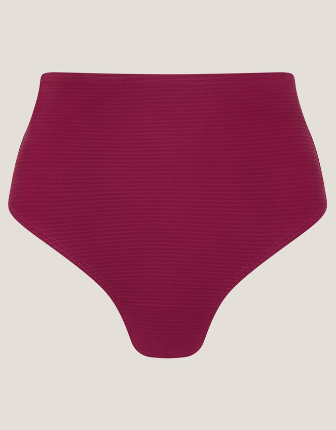 Mia High Waist Bikini Bottom, Red (BURGUNDY), large