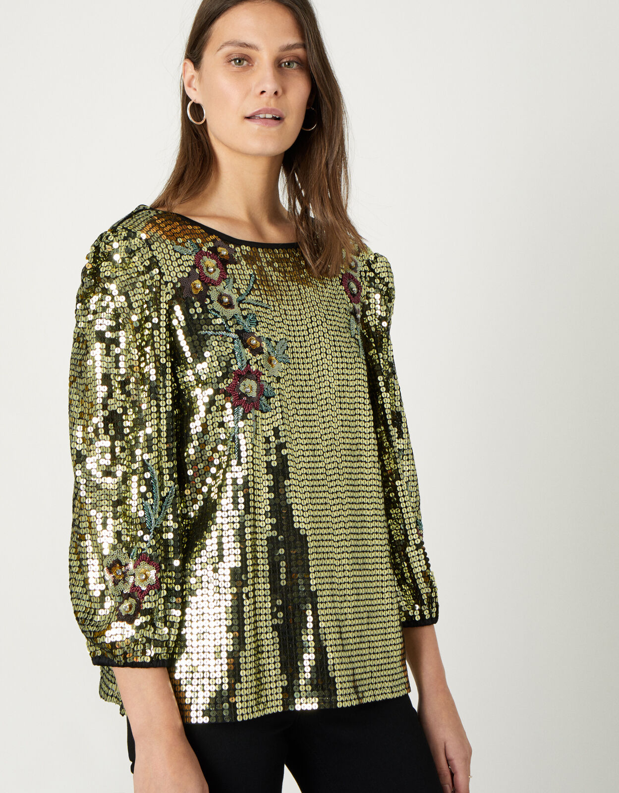 gold sequin tops uk