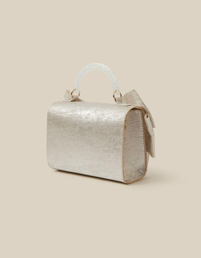 Satin Bow Bag, Gold (GOLD), large