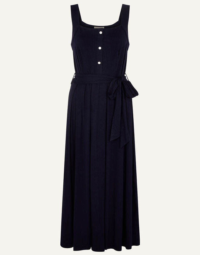 Button Sundress with LENZING™ ECOVERO™, Blue (NAVY), large