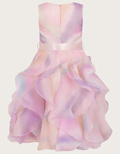 Jojo Marble Print Cancan Dress	, Multi (MULTI), large
