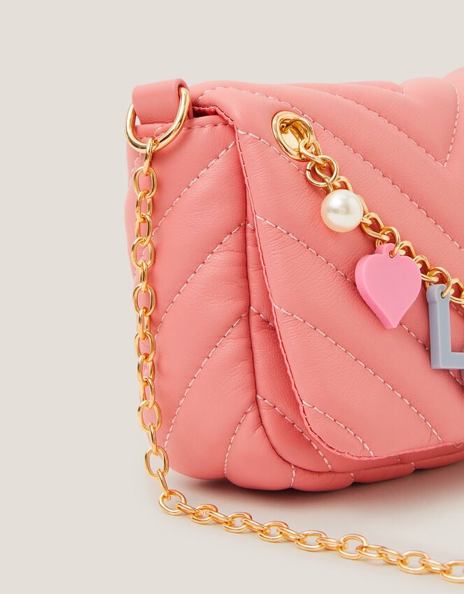 Love Charm Quilted Bag, Pink (PINK), large