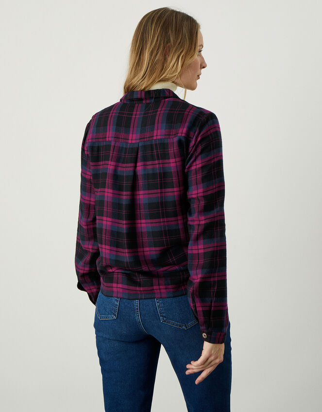 Check Knot Shirt, Red (RED), large