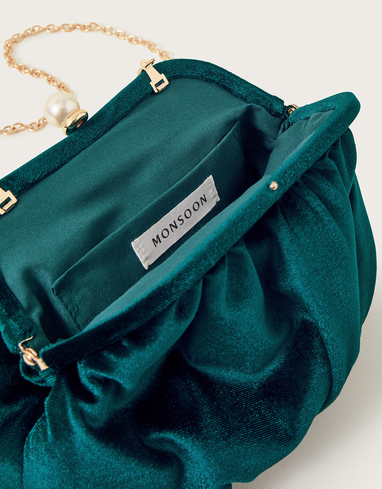 Velvet pouch evening bag on sale