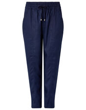Harriet Tapered Joggers in LENZING™ TENCEL™, Blue (NAVY), large