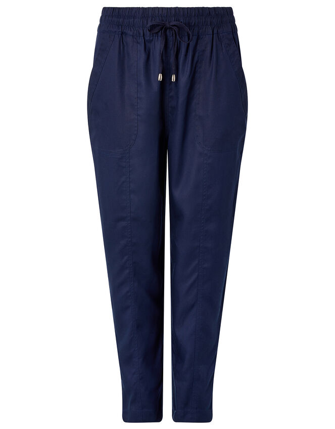 Harriet Tapered Joggers in LENZING™ TENCEL™, Blue (NAVY), large