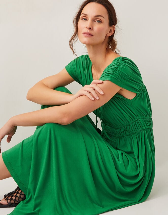 Jennifer Jersey Maxi Dress, Green (GREEN), large