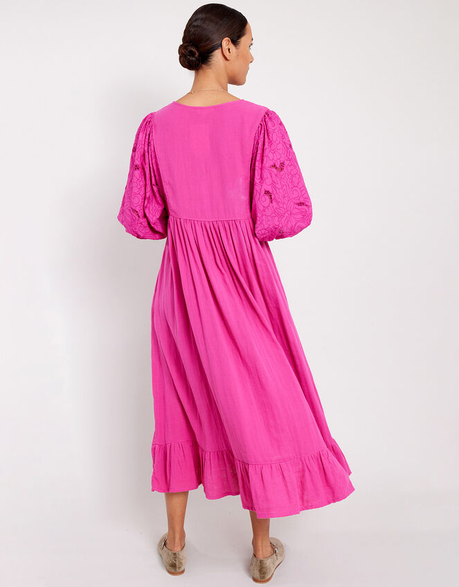 East Adele Embroidered Dress Pink