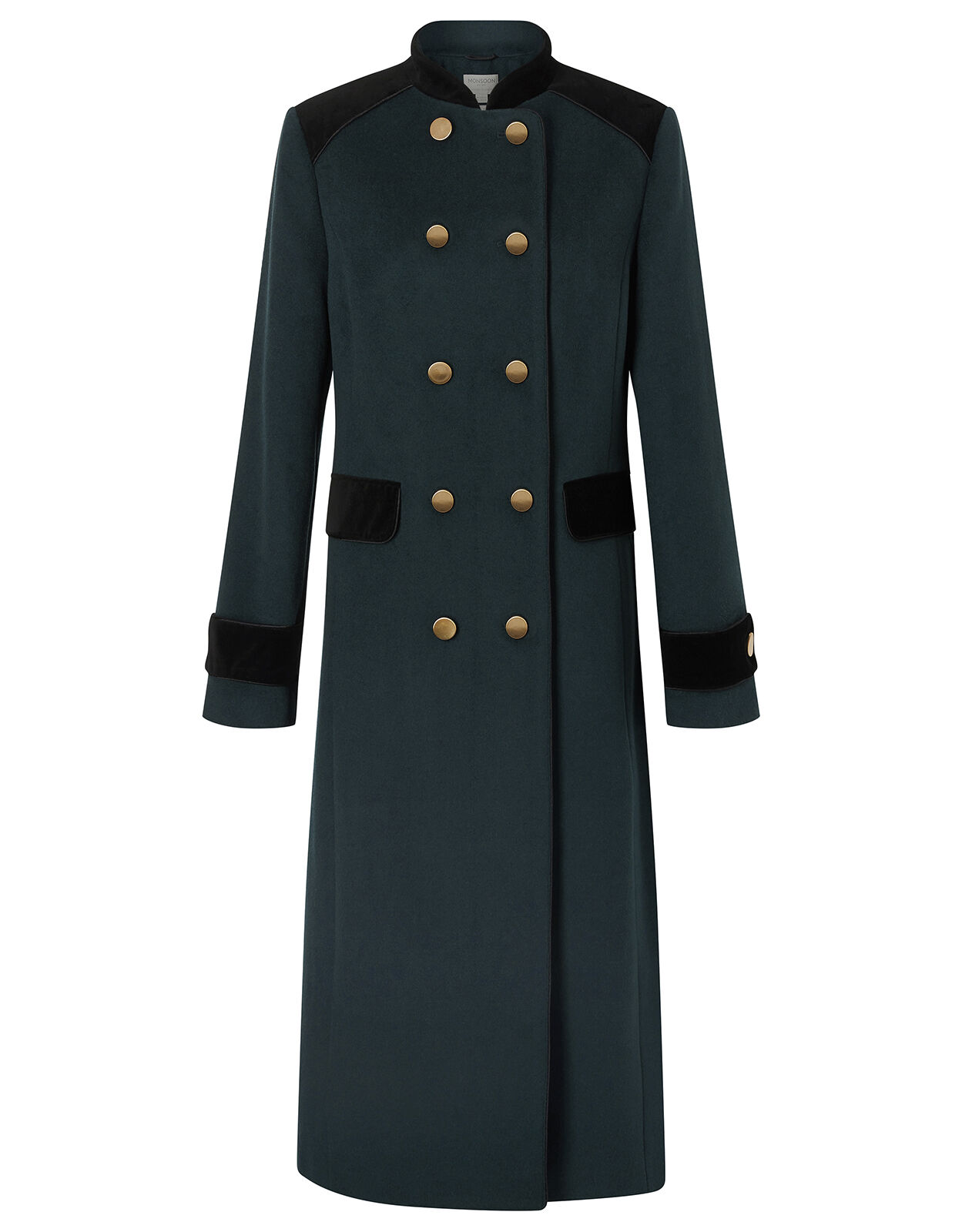 Black long military coat new arrivals