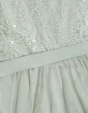 Lacey Sequin Truth Dress, Green (SAGE), large