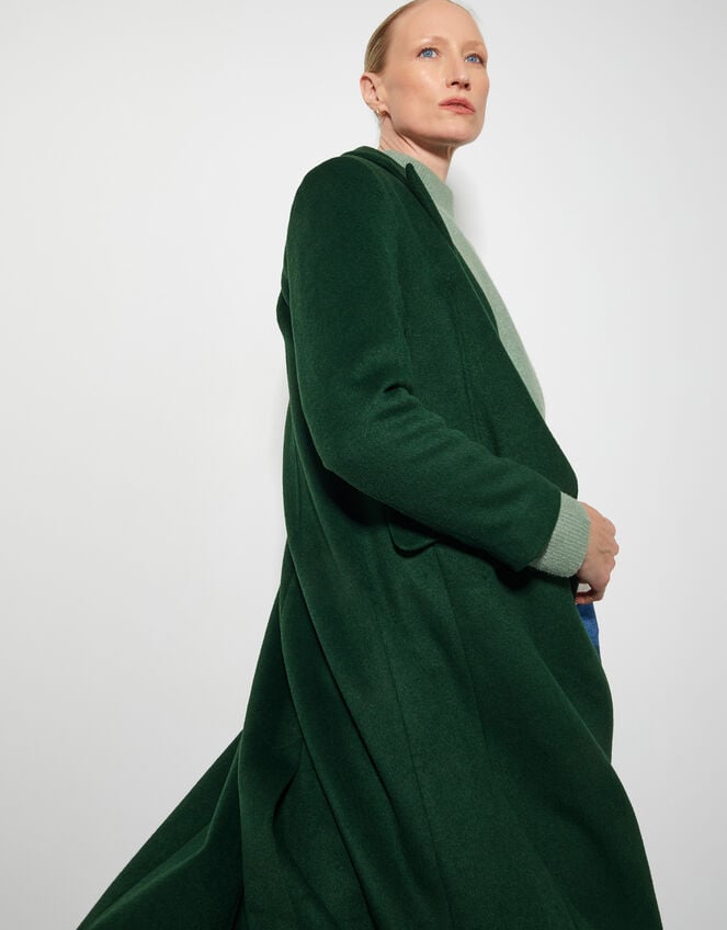 Arabella A-Line Coat, Green (OLIVE), large