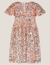 Sequin Party Dress, Gold (GOLD), large