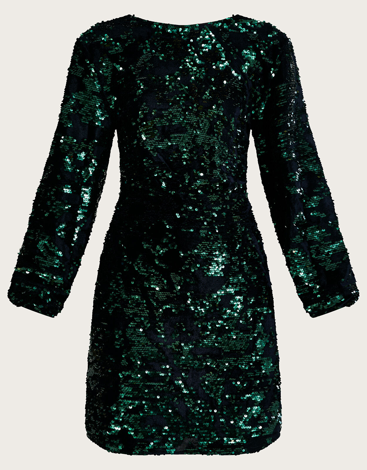 Monsoon green sequin dress 2025