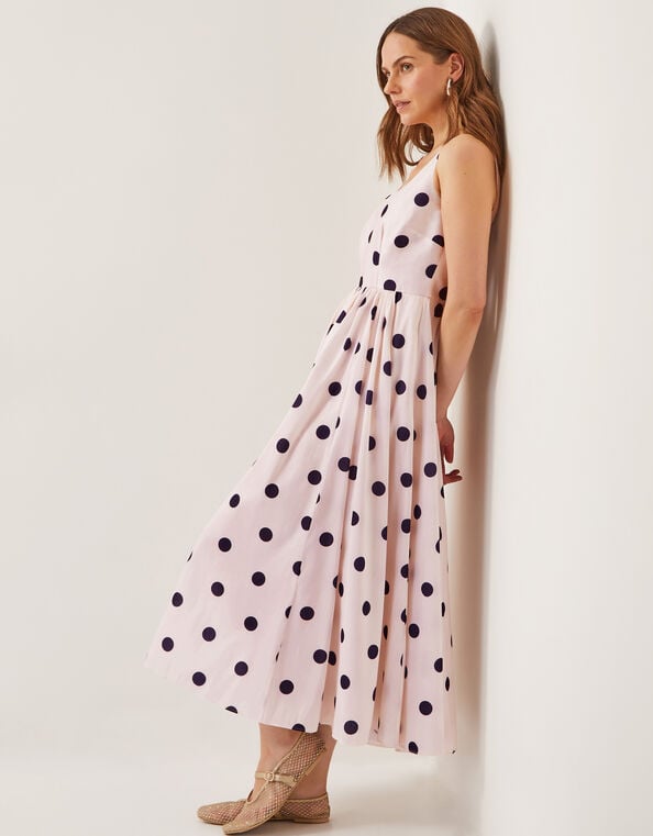 Sicily Fit and Flare Midi Dress, Ivory (IVORY), large