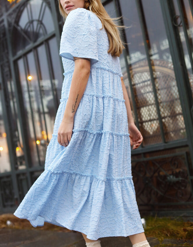 Crās Clarette Bow Midi Dress, Blue (LIGHT BLUE), large