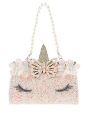 Flutter Unicorn Glitter Mini Bag, , large