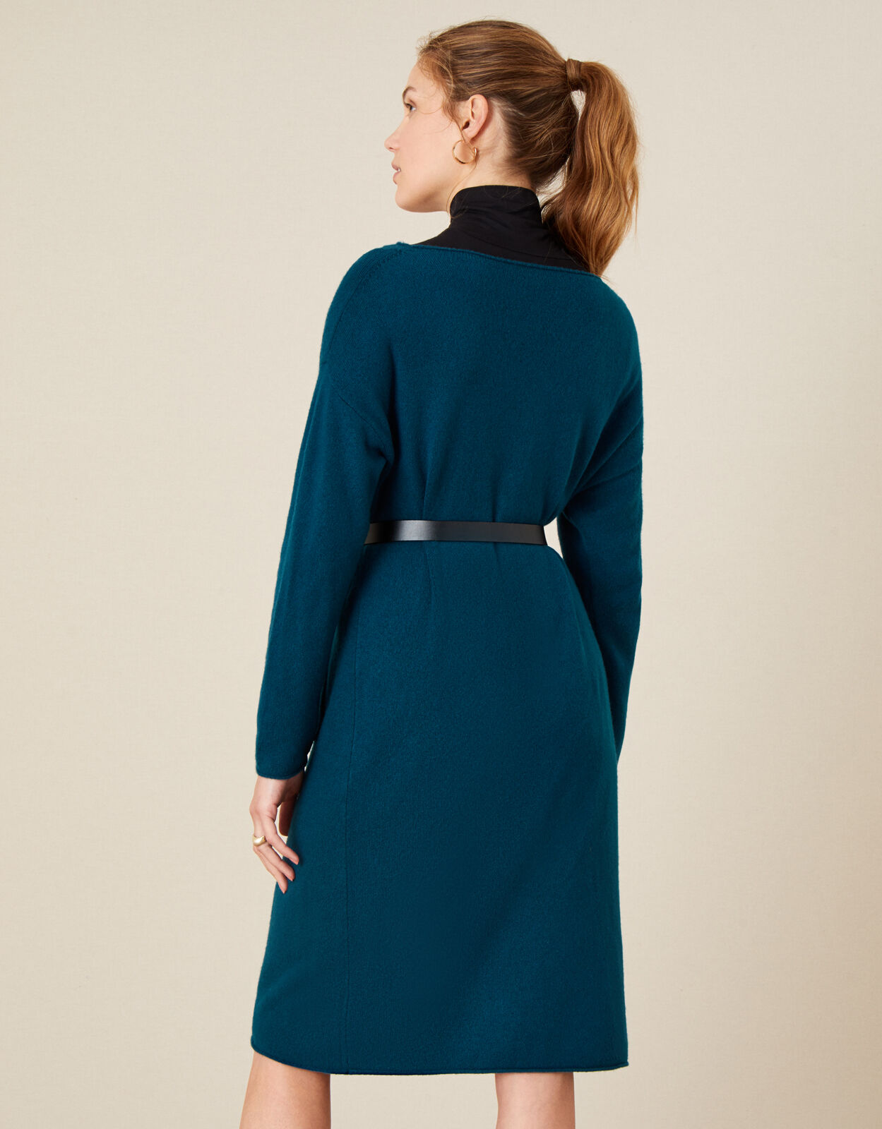Casual Pocket Dress Teal