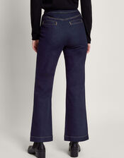 Rosa Flared Denim Jeans, Blue (INDIGO), large