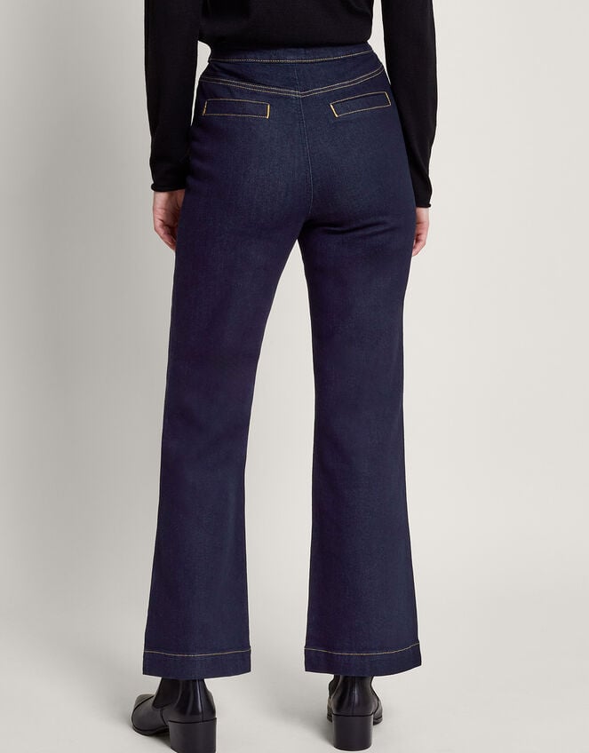 Rosa Flared Denim Jeans, Blue (INDIGO), large