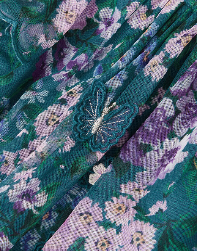 Baby Wildflower Swing Dress, Teal (TEAL), large
