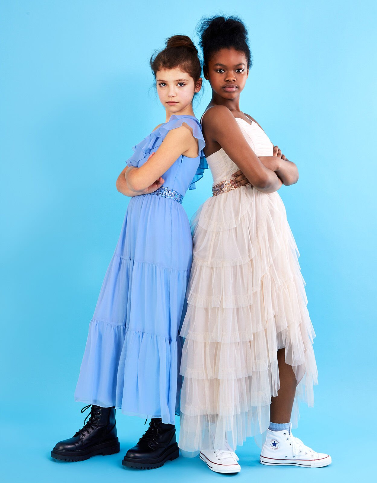 Zenaya Ruffle Prom Dress Pink