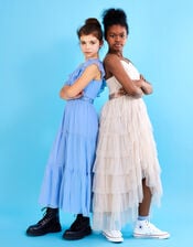 Zenaya Ruffle Prom Dress, Pink (PALE PINK), large