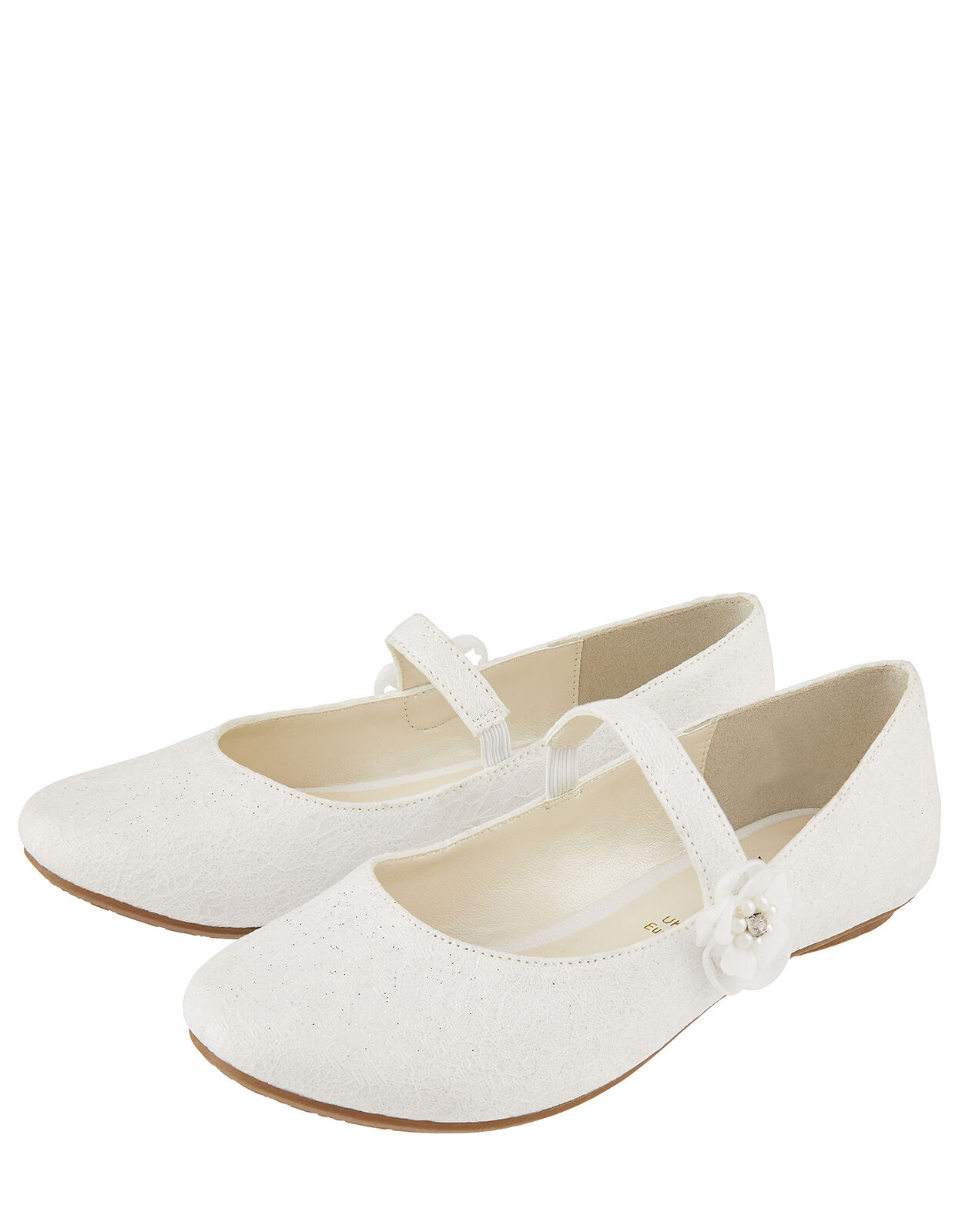 ivory flat shoes