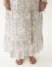 Maison Hotel Lulu Sleeveless Floral Midi Dress, Blue (BLUE), large