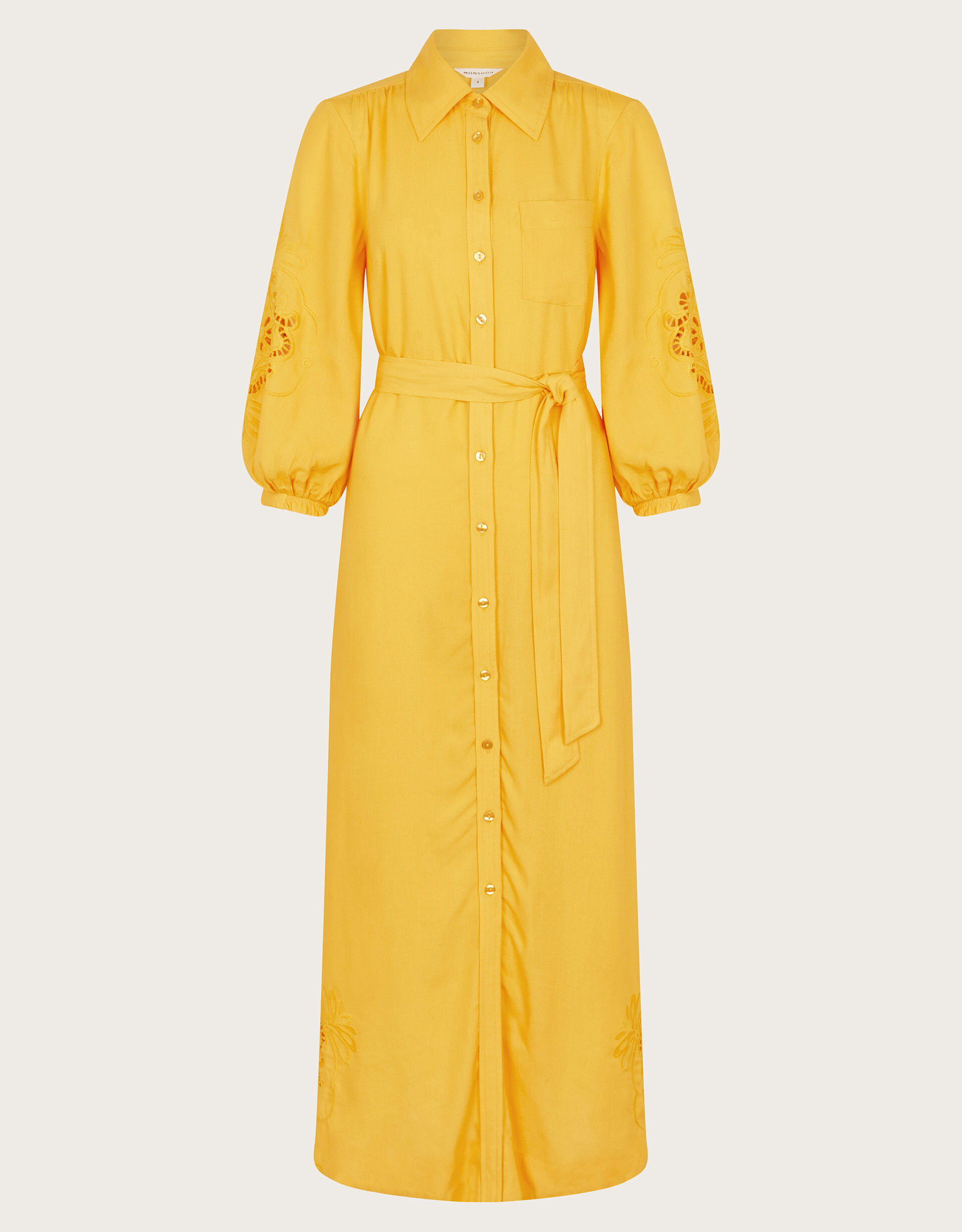 Yellow shirt dress uk hot sale