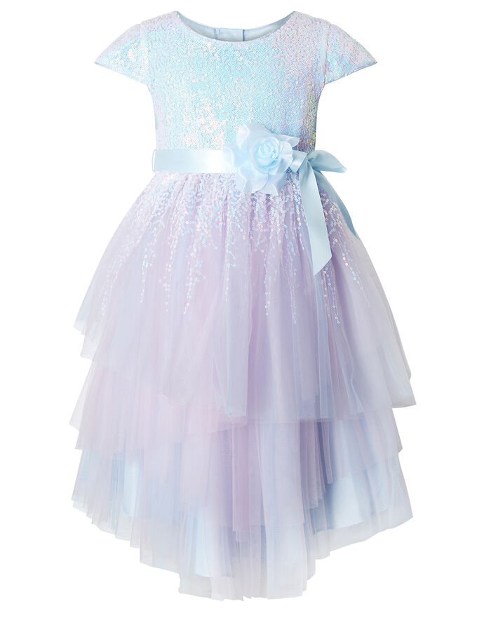 Elsie Sequin Sparkle Party Dress Blue