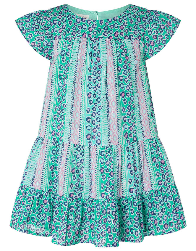 Mischa Leopard Print Tunic and Leggings Set, Green (GREEN), large