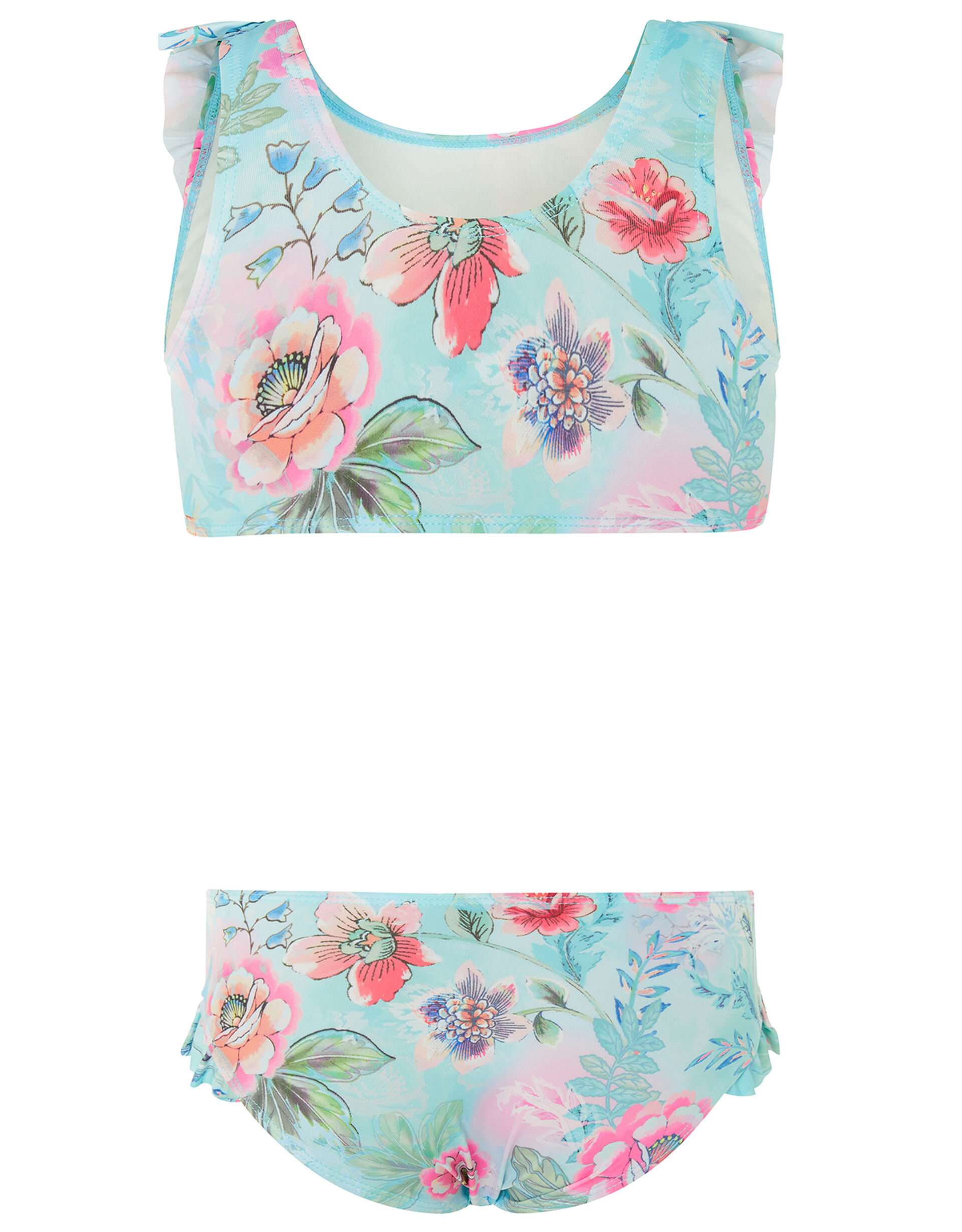 Girls' Oversized Floral Bikini Set