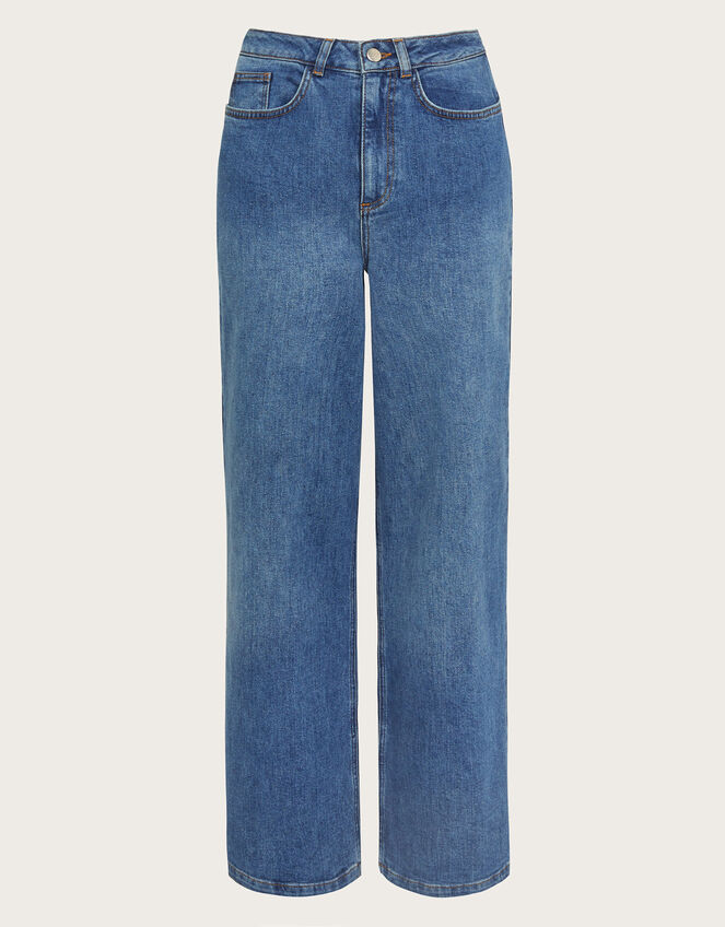 Ruby Wide Leg Jeans, Blue (DENIM BLUE), large